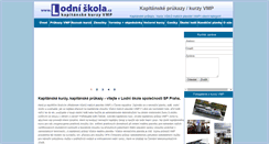 Desktop Screenshot of lodniskola.cz