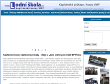 Tablet Screenshot of lodniskola.cz